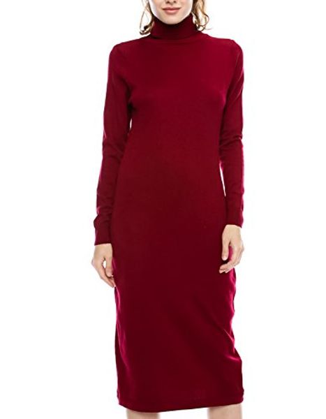 

mono b womens turtle -neckline long sleeve knit sweater, Black;gray