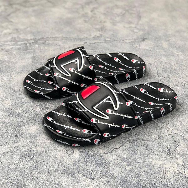 

new street style scuffs sport designer slippers outdoor indoor dual-purpose designer sandals with box size 36-45, Black