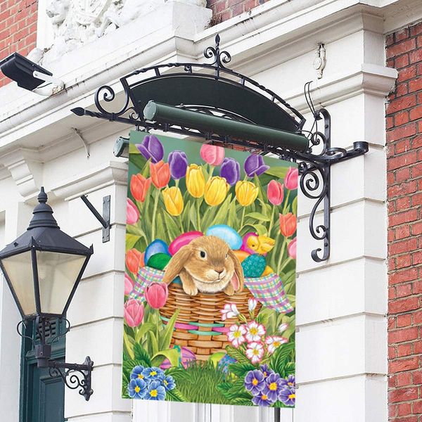 

double-sided printing easter garden flag banner accessiories party banner flags festivals holidays seasons decoration