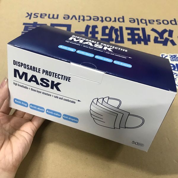 

Быстрая доставка одноразовые маски для лица 3-Plys Face Mouth Cover одноразовые анти-загрязнения 3 слоя для защиты
