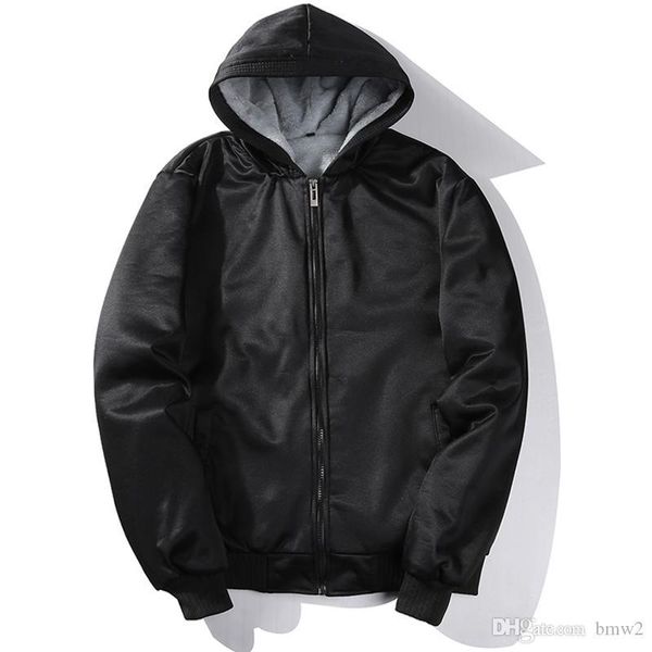 

winter hoodies jacket men warm thick plush sweatshirt male fashion casual black men's streetwear hooded coat new brand clothing