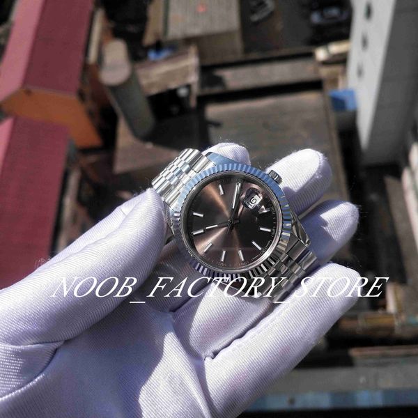 

super factory v2 version 126334 new jubilee bracelet sapphire glass gray dial 41mm bp 2813 automatic movement diving men watches, Slivery;brown