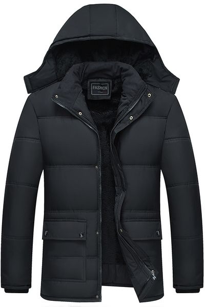 

downs jackets men 2019 plus size bodywarmer longsleeve new cotton fashion jackets sh190930, Black