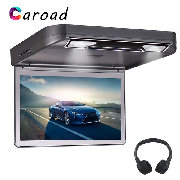 

dvd player 13.3 inch hd 1080p tft wide digital screen flip down car monitor roof with usb sd hdmi mp5 ir/fm transmitter car tv