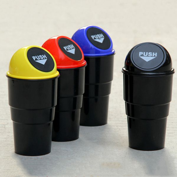 

car trash can ash-bin glove bag hand push mini garbage can car interior accessories