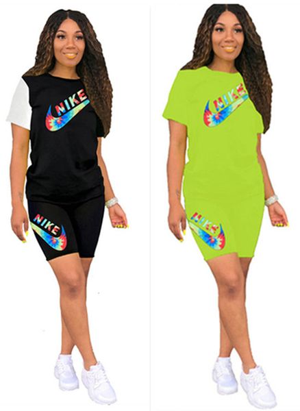 nike shorts and t shirt set womens