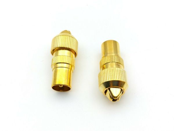 

100pcs tv male aerial connector rf coax cable plug iew coaxial