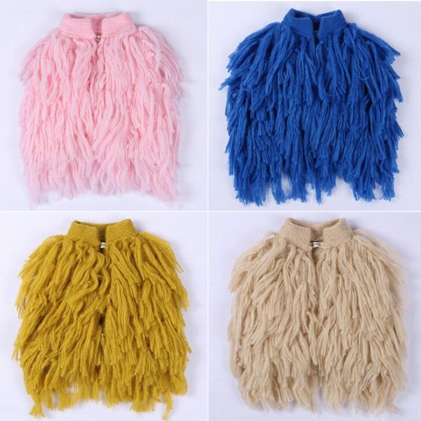 

baby girl kids vest tassel outerwear& coats vest waistcoat fashion children girl autumn spring clothing baby clothes, Blue
