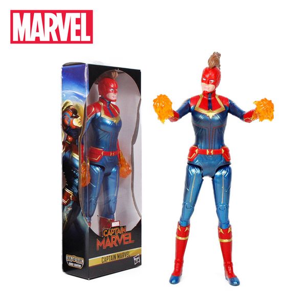 32 34cm Marvel Toys Legends Captain Carol Danvers Pvc Action Figure The Avengers Endgame Figures For Collectors Q190522 Baby Doll Clothes For 18 Inch