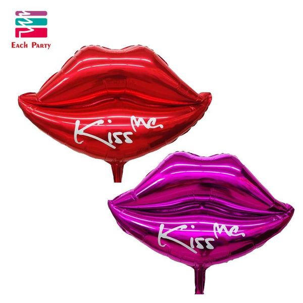 

50шт поцелуй mouth день святого валентина свадебные украшения lip фольга воздушные шары свадебные гелий шар для вечеринок любовь воздушный ш