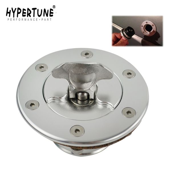 

hypertune - new aluminum billet fuel cell / fuel surge tank cap flush mount 6 bolt mirror polished opening id 35.5mm ht-slyxg01