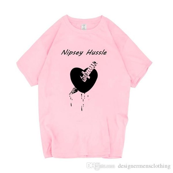 

rapper nipsey hussle printed t-shirts quick dry breathable crew neck mens t shirts teenager casual, White;black