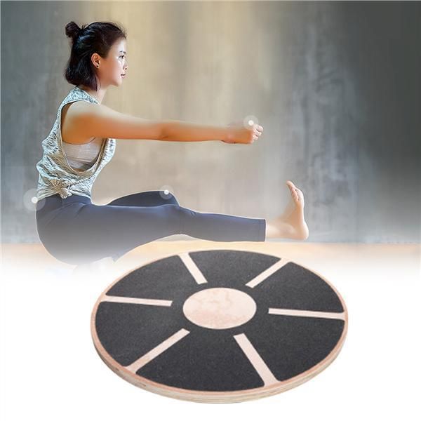

wooden balance board plate yoga balancer anti-skid high level training balance gym board exercise fitness equipment accessories