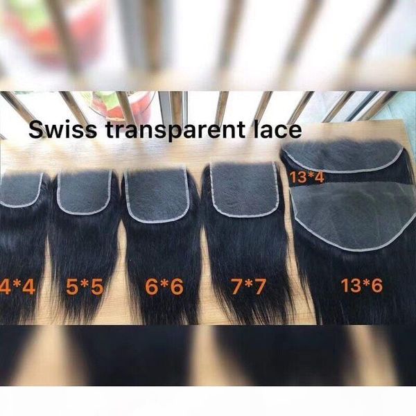 

hd swiss transparent lace frontals 4x4 5x5 6x6 7x7 13x4 13x6 ear to ear pre plucked lace frontals closures with baby hair