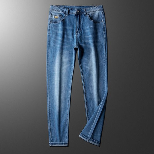 

men's jeans 2021 spring autumn stretch denim men casual fashion straight retro blue male 28-40