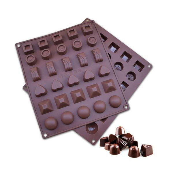 

30 cavity cake mold kitchen bakeware silicone baking tool chocolate candy maker sugar mould bar ice cube tray cake mold
