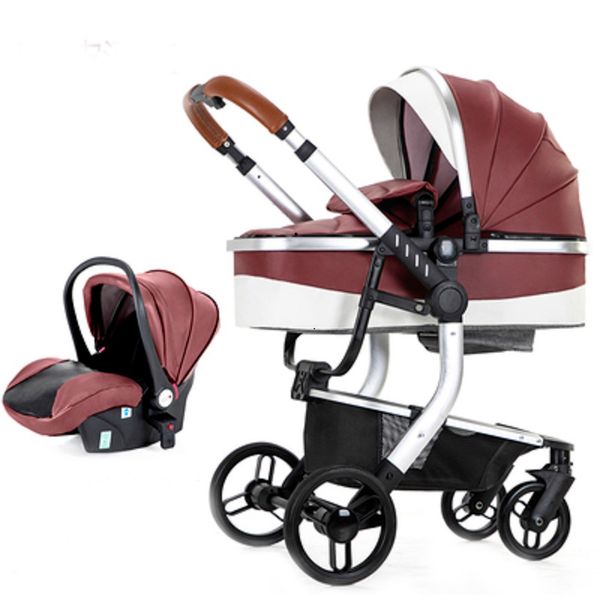 

eu high landscape baby stroller can sit two-way four-wheel shock absorber folding small newborn baby stroller