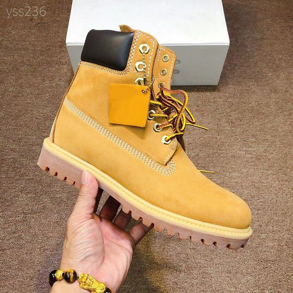 

european station leisure outdoor leisure kick not bad motorcycle boots men and women couple leather waterproof snow boots high-shoes, Black