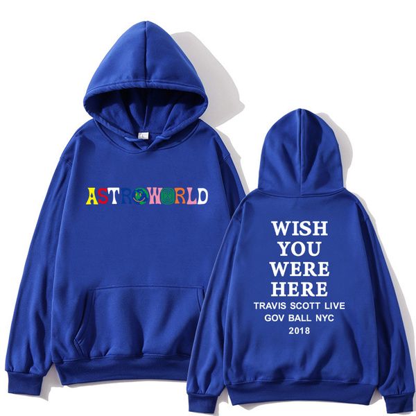 

travis scotts astroworld hoodie men's printed letters printed wishes you want here hoodie plus us size s-xxl, Black