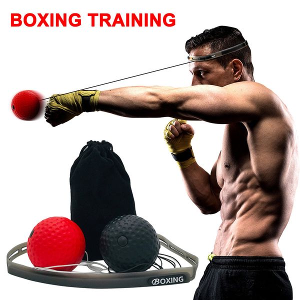 

newly boxing reaction ball set speed training headband boxing punch exercise 19ing