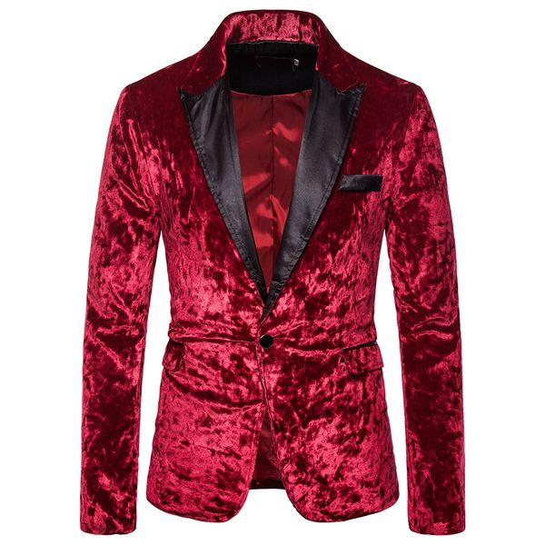 

laamei men shiny gold sequin glitter embellished blazer jacket men nightclub blazer weeding suit jacket singers clothes, White;black