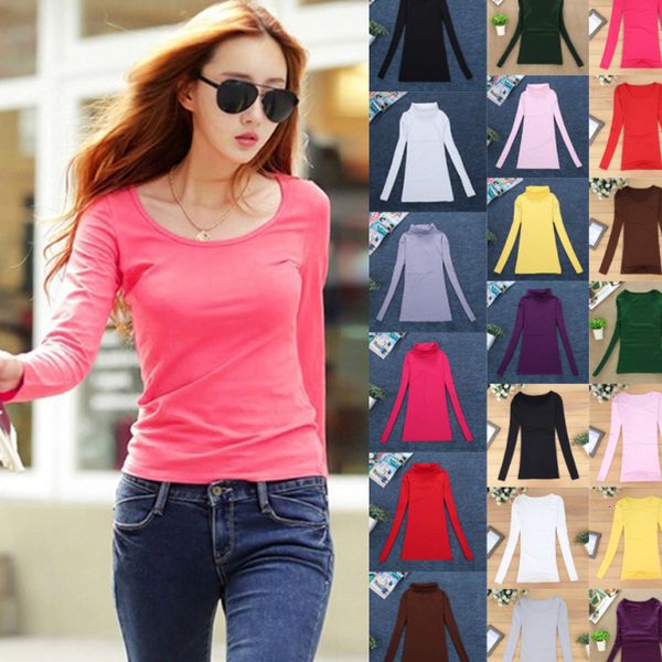 

конструктор свитер женщины свитера топы colors basic 10 spring шерстяных o шеи рубашки тройника с длинным рукавом упругие перемычка женский, White;black