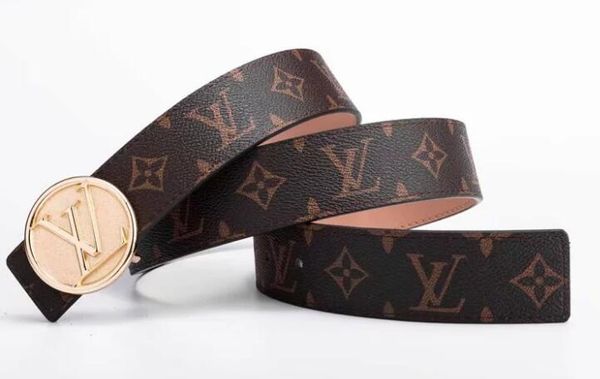 

2018 high qualtiy mens woman brand belts alloy smooth buckle black color genuine leather belts for women waist belt without box a-770, Black;brown