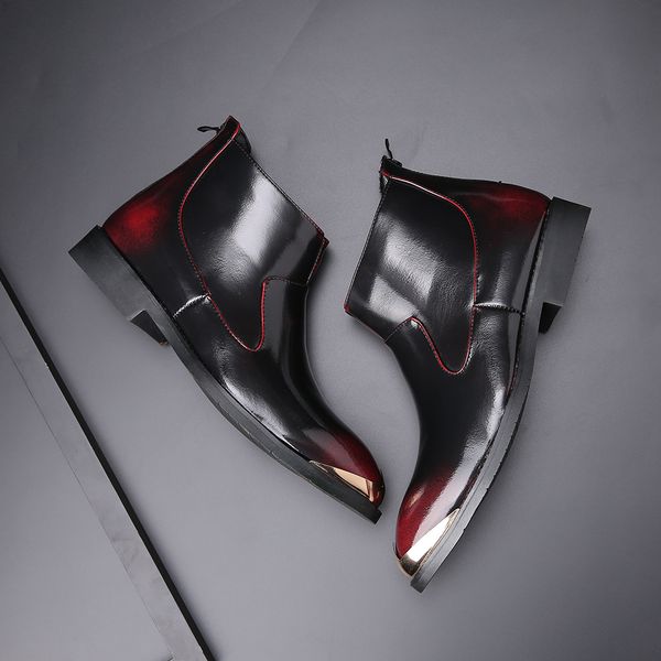 

2020 новое пно вена мђжин оѬоконене зѬеле мђжкие кожане апоги Ѭђкав н, Black