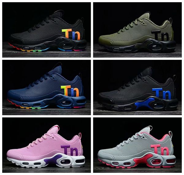 

2019 new designer mens mercurial tn plus se nic men womens running shoes scarpe tns gray black white chaussures requin sneakers size 13