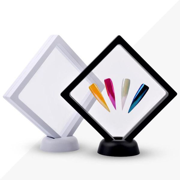 

white/black nail tips display stand holder acrylic with pet membrane nails deigns showing board manicure nail art tools f1723