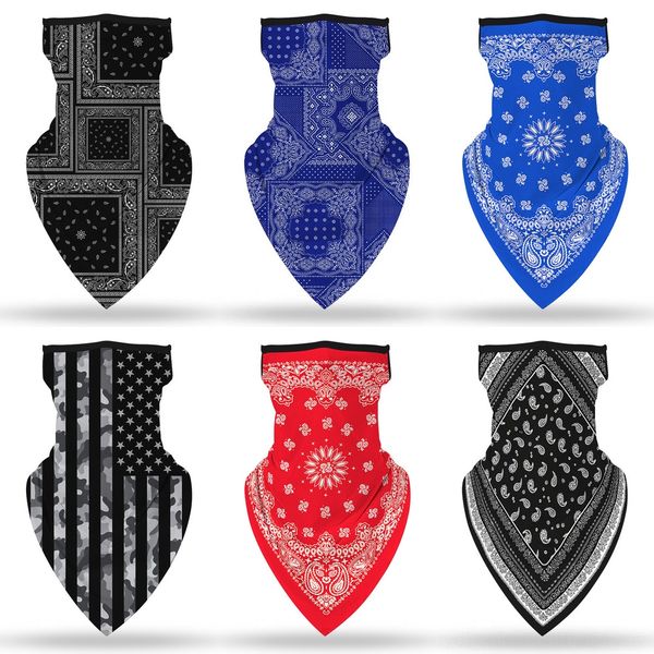 

ocnle outdoor magic scarf uv protection bandana ski hiking fishing neck scarf cycling face mask windproof scarf, Black