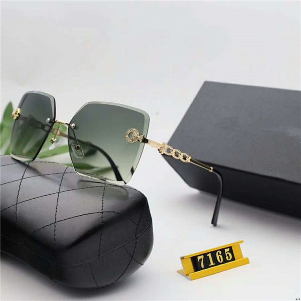 

french brand designer brand exclusive counter authentic quality personality fashion lady glasses metal frame sunglasses, White;black