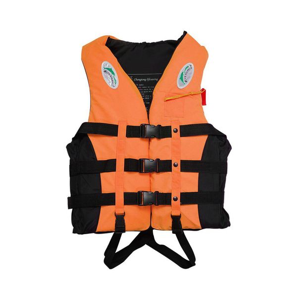 

s-3xl life jacket lifesaving swimming boating sailing vest + whistle blue