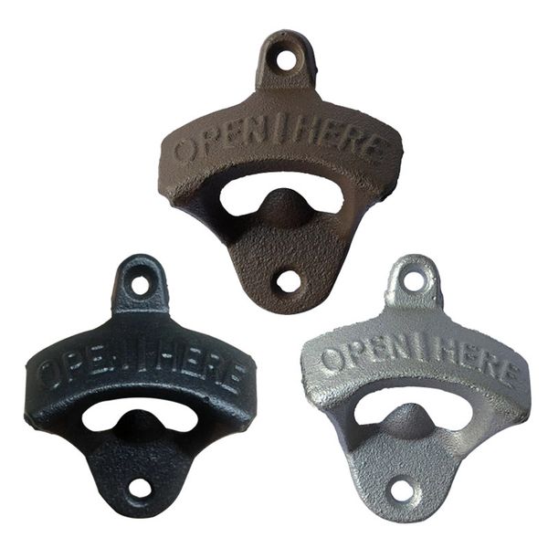 

Sale chic vintage antique iron wall mounted bar beer gla bottle cap opener kitchen tool bottle opener beer opener without rew