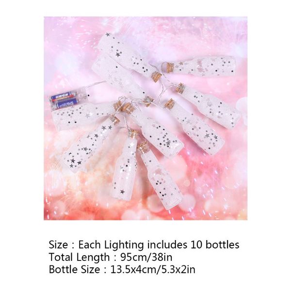 

37in 10 bottles christmas ornaments bottle ornaments star bottles