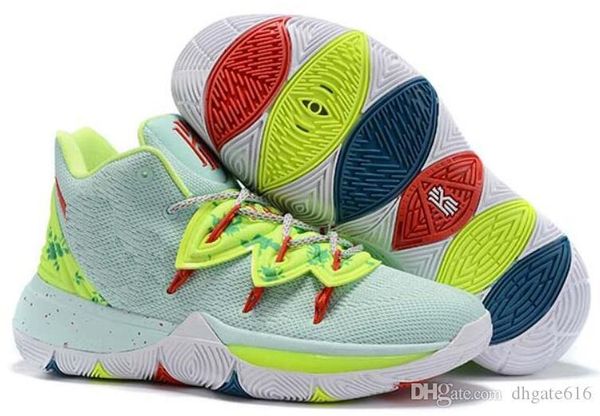 

2020 new arrival mens kyrie shoes tv pe basketball shoes 5 for 20th anniversary sponge x irving 5s v five luxury sports sneakers 16