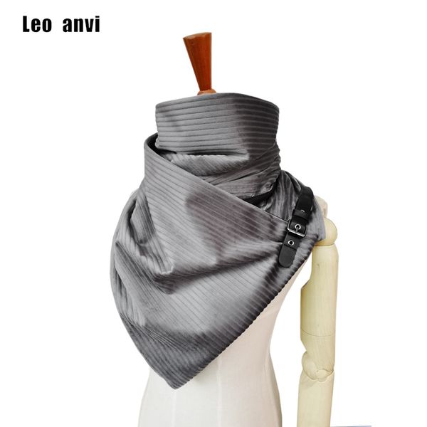 

handmade cashmere scarf women fashion design stripe shawl foulard femme poncho with leather buckle bufandas mujer, Blue;gray