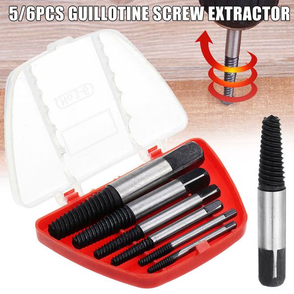 

screw extractor set easy out drill bits guide broken screws bolt remover fix broken screw pipe k888