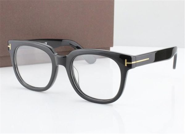 

men optical glasses frame tom 5179 brand designer plank big frame eyeglasses frames for women retro myopia eyeglasses frames with case, White;black
