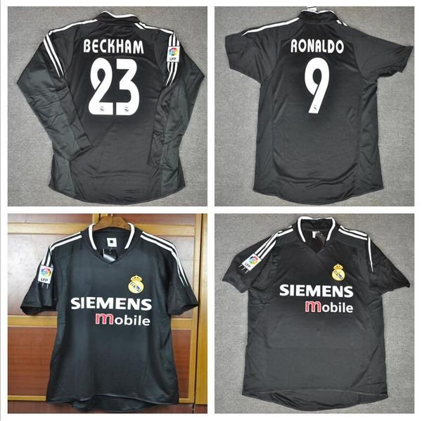 

2004 2005 реал мадрид джерси ретро винтаж классика 04 05 ЗИДАНЕ БЕКХАМ РОНАЛЬДО КАРЛОС РАУЛ camisetas футбол майо футбол футболка