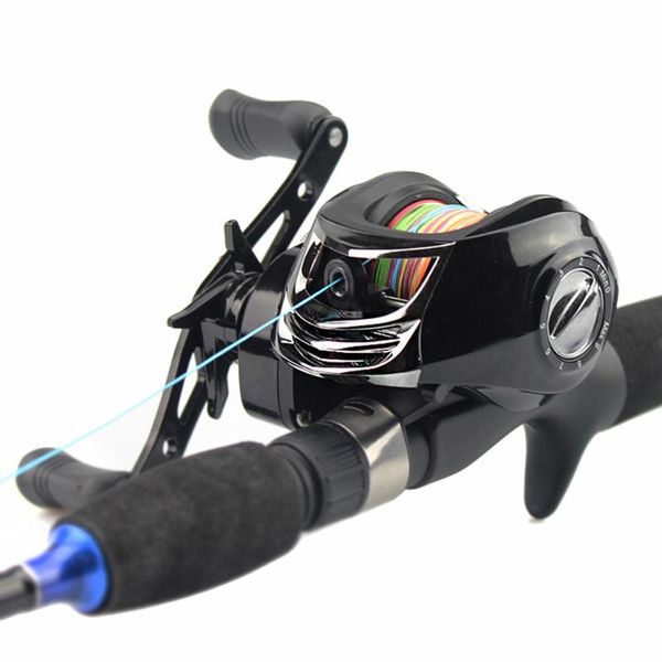 

baitcasting reels fishing reel 7.2:1 17+1bb bass 5kg max drag left right hand reinforced nylon body white