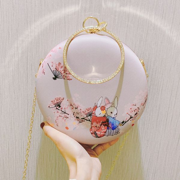 

новый мультфильм симпатичные бал печати сумка моды цепи сумка женская сумки