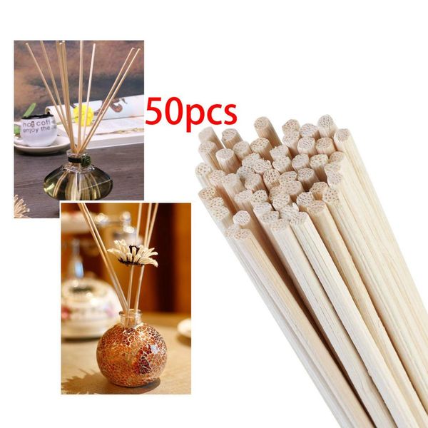 

50pcs aroma diffuser replacement rattan reed sticks air fresher sticker for home car accessories