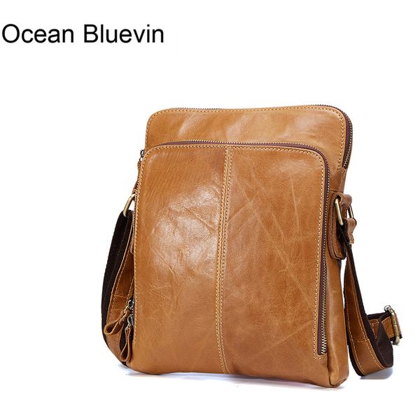 

ocean bluevin genuine leather men bags male cowhide flap bag shoulder crossbody bags handbags messenger small men leather bag
