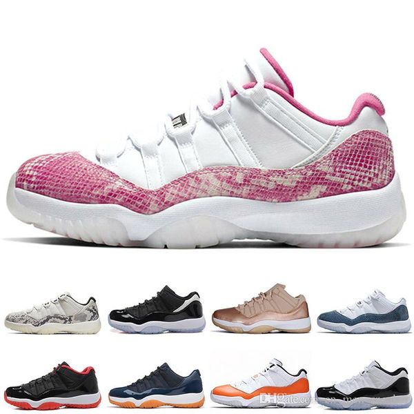 

new 11 11s low sneakerskin pink bred men basketball shoes varsity red university blue gs heiress mens women athletic sport designer sneakers, White;red