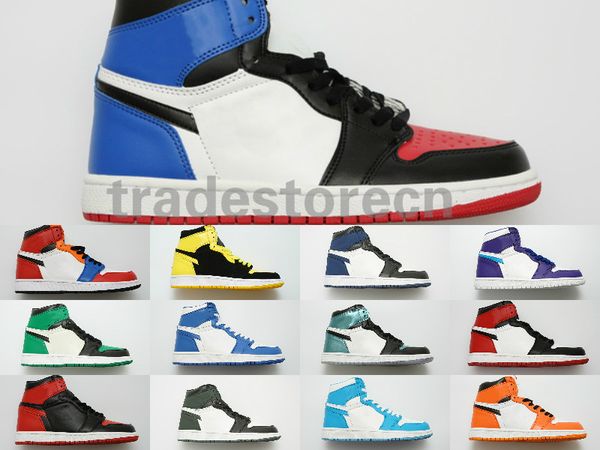

2019 года с коробкой Mid Mens 1 High OG Chicago Banned Game Королевские баскетбольные кроссовки для
