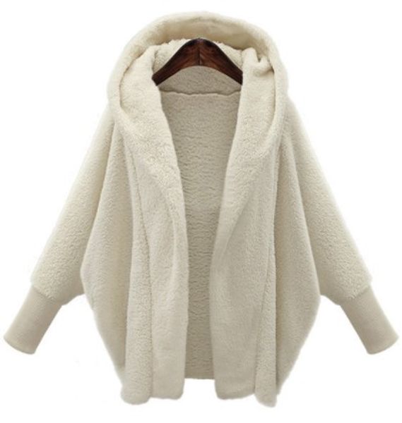 

women autumn winter warm thick sweaters cardigan long sleeve plus size solid female fashion coats, White;black