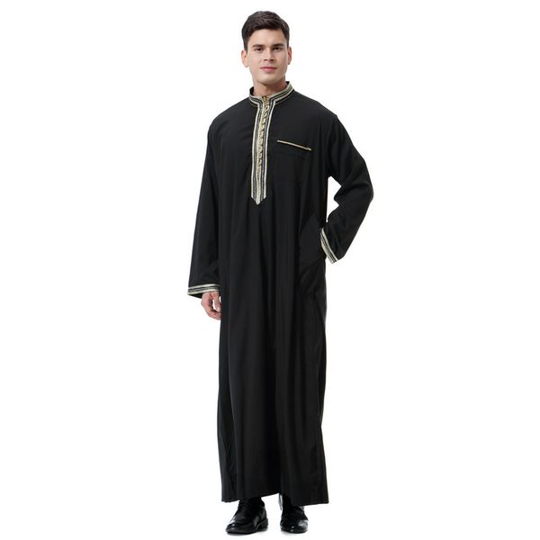 

arab muslim clothing for men clothes abaya dubai fashion tunica hombre jalabiyat house kaftan saudi national day elbise erkek, Red
