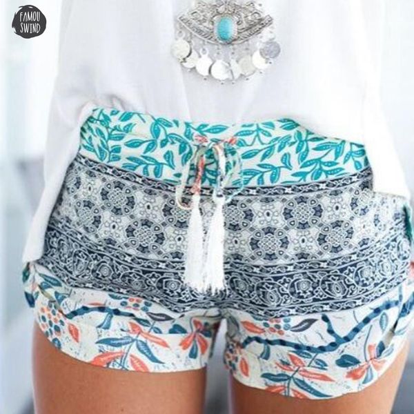 

floral fashion new shorts women short summer printed high waist shorts loose casual feminino plus size, White;black