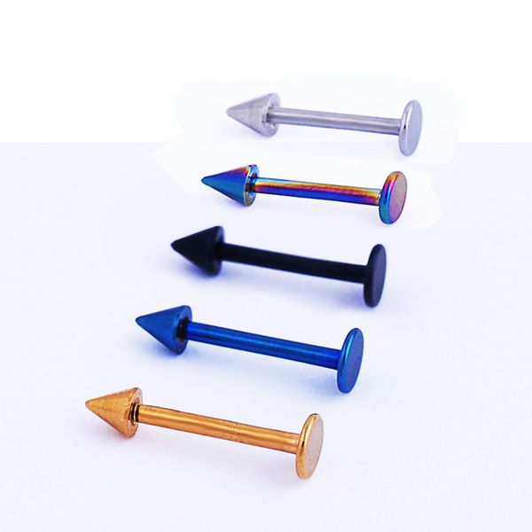 

мода 316 л хирургическая сталь губ кольцо для женщин labret sexy пирсинг губ пирсинг кольца уха стад серьги ювелирные изделия, Black